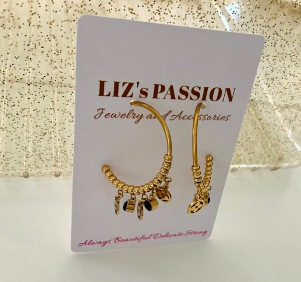 M Delicate Clovers Hoops