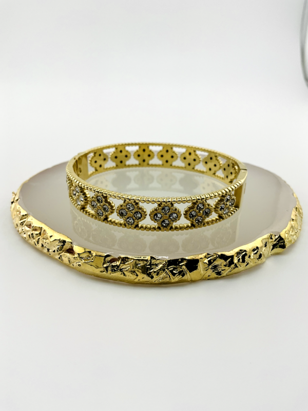 Pearly Clovers Bracelet is our Van Cleef and Arpels version from Clover of Gold Collection