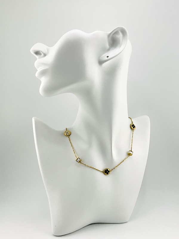 Sexy Wheels and Clovers is our Necklace from Clover of Gold Collection