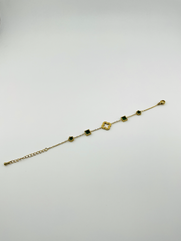 Beloved Clovers and Ruby is our Bracelete from Clover of Gold Collection
