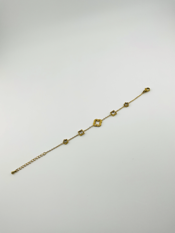 Beloved Clovers and Diamond is our Bracelete from Clover of Gold Collection