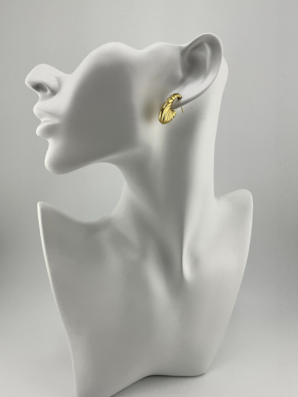 Sculptured Croissant is our Earrings from Sculptured of Sun Collection