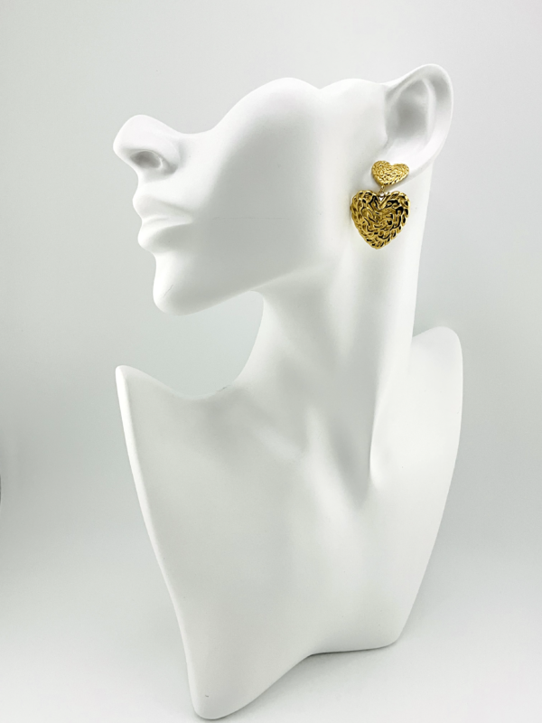 Melted Hearts is our Earrings from Heart of Sculptured Collection