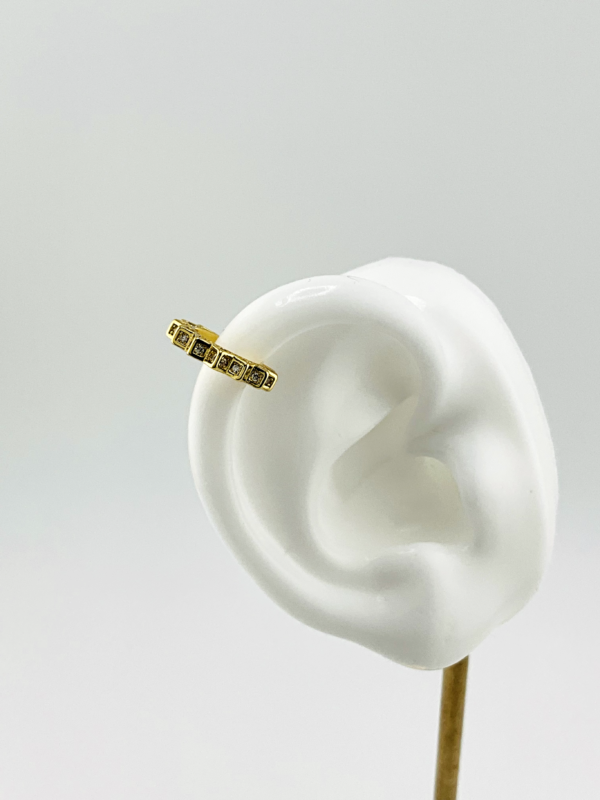 Peak Array of Diamonds EarClip is our Earrings from EarClip of Gold Collection