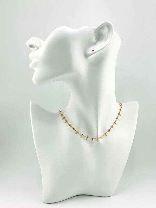 Gold Baguettes is our Necklace from Vintage of Gold Collection