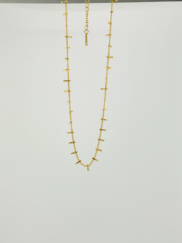 Gold Baguettes is our Necklace from Vintage of Gold Collection