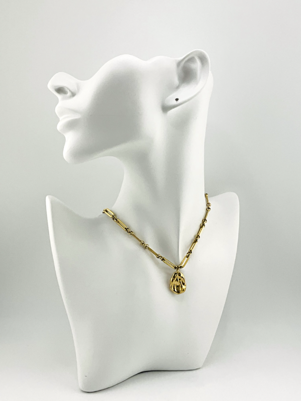 Link Necklace and Gold Nugget is our Necklace from Trendy of the Gold Collection