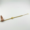 Elegant Italian Link and Heart is our Bracelet from Trendy of the Gold Collection