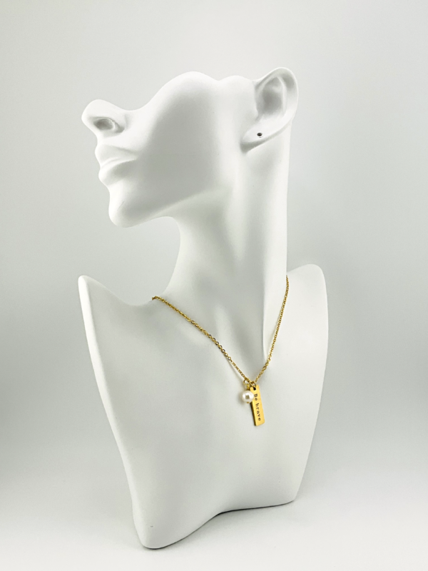 Be Brave is our Necklace from Trendy of the Gold Collection