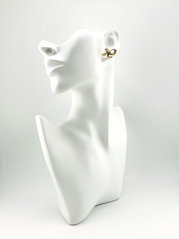 Diamond in Petals our Trendy Earrings from the Flowers of Love - Gold Finish Collection