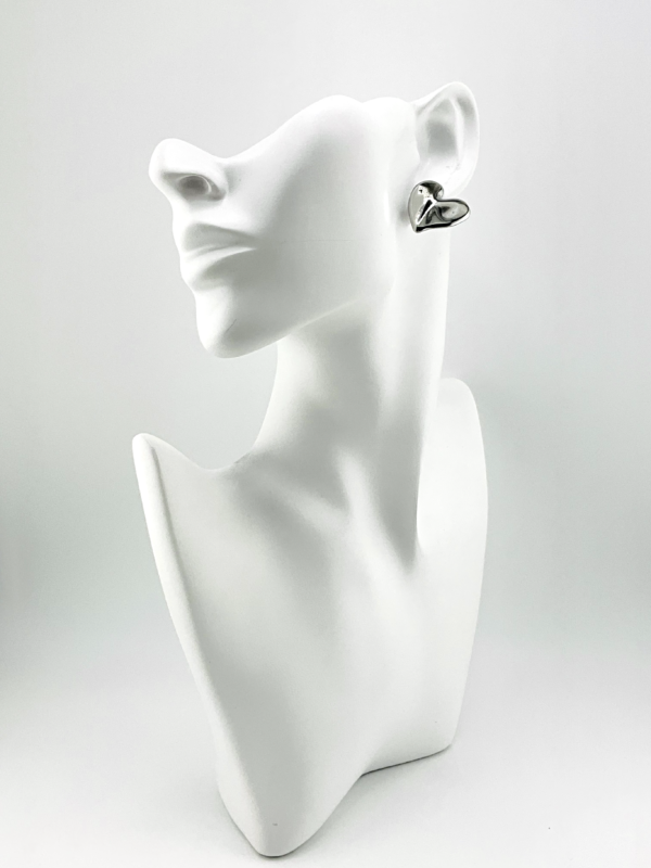20240516_IMG_4867 Pour Heart our Trendy Earrings from the Shapes of Feelings - Silver Finish Collection