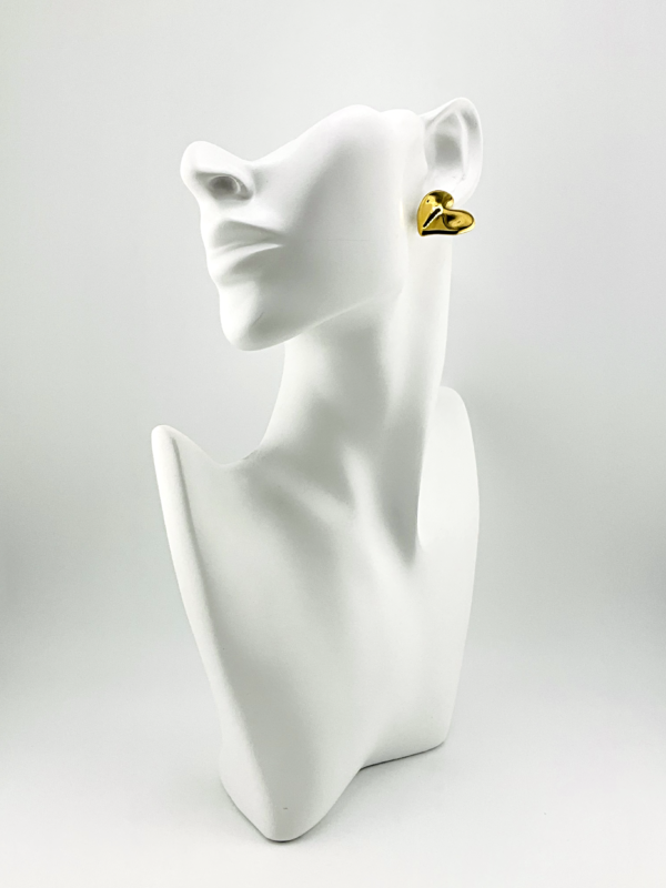 Pour Heart our Trendy Earrings from the Shapes of Feelings - Gold Finish Collection
