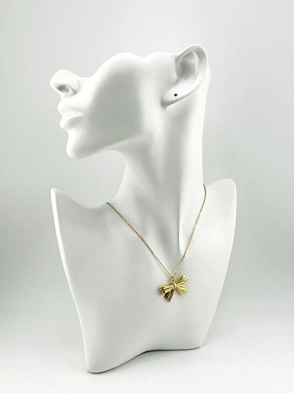 20240516_IMG_4890 Butterfly Knot our Trendy Necklace from the Wings of Love - Gold Finish Collection