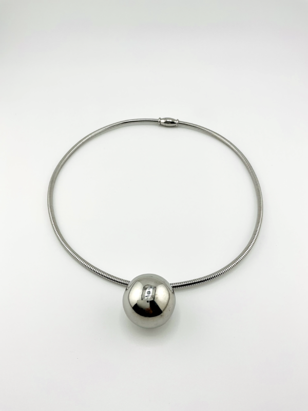 Moon Silver Chocker our Trendy Necklace from the Timeless - Silver Finish Collection