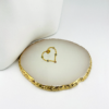 Heart on Stones our Shapes of Love from the Elegance - Gold Finish and Stone Collection