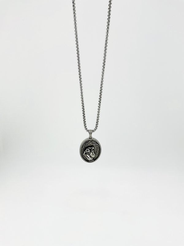 Regal Coin Top Trending Silver Men Necklace from our in Fashion Jewelry Collection