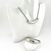 LunaStar: Trending Celestial Necklace & Bracelet Set of the Embrace of the Love Heart Collection