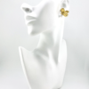 Bloomtopia: Trending Gold Flower Earrings of the Embrace of the Love Heart Collection