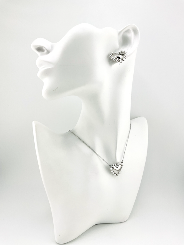 Beaded Heart Necklace & Earrings Set: Indulge in Trending Jewelry Designs of the Dawn of Spring Collection