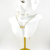 XOX Love Script Necklace & Earrings Set: Trending Jewelry Collection of the Dawn of Spring Collection